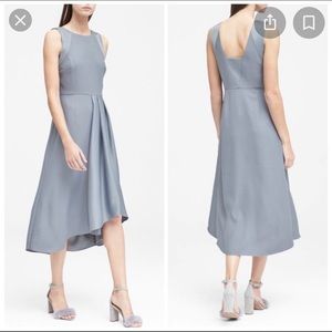 Banana Republic Satin Trim Midi Dress - size 8